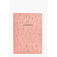 striped journal note book peach