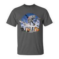 star wars rogue one mens at at battle t shirt grey s