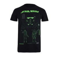 Star Wars Rogue One Men\'s Death Trooper Schematic T-Shirt - Black - L