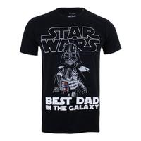 Star Wars Men\'s Vader Best Dad T-Shirt - Black - S