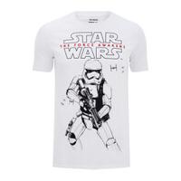 star wars mens stormtrooper sketch t shirt white s