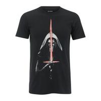 Star Wars Men\'s Kylo Ren Lightsaber T-Shirt - Black - XL
