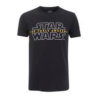 Star Wars Men\'s Force Awakens Logo T-Shirt - Black - S