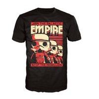 Star Wars Stormtrooper Poster Pop! T-Shirt - Black - XL