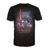 Star Wars The Force Awakens Poster Pop! T-Shirt - Black - L