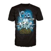 Star Wars A New Hope Poster Pop! T-Shirt - Black - M