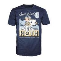 Star Wars Visit Hoth Poster Pop! T-Shirt - Blue - L