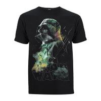 Star Wars Rogue One Men\'s Rainbow Effect Darth Vader T-Shirt - Black - M