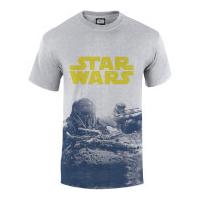 star wars rogue one mens blue death trooper print t shirt grey s