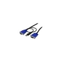 StarTech.com 10 ft Ultra Thin USB VGA 2-in-1 KVM Cable - Black