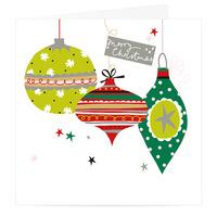 Stars & Baubles Christmas Card