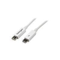 Startech 1m White Thunderbolt (M) to Thunderbolt (M) Cable