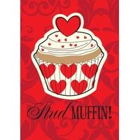 stud muffin valentines card af1119