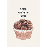 stud muffin valentines card rc1175