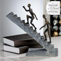 staircase sculpture in poly bronze finish