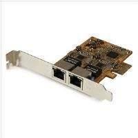 startechcom dual port gigabit pci express server network adapter card  ...