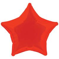 Star Helium Party Balloon Red