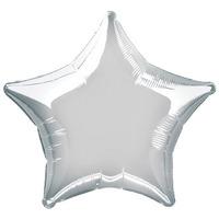 Star Helium Party Balloon Silver