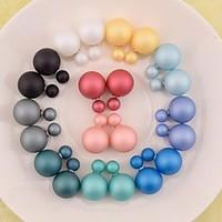 Stud Earrings Pearl Resin 7 8 9 10 11 Jewelry Wedding Party Daily Casual Sports
