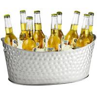 Stainless Steel Dimpled Oval Beverage Tub