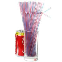 Striped Bendy Straws 9.5inch Red & Blue (Case of 5760)