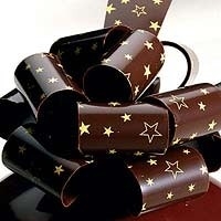 Stars, chocolate transfer sheets x2