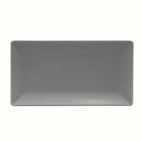 Starlight Rectangular Coupe Plate Grey 30 x 15cm (Set of 6)