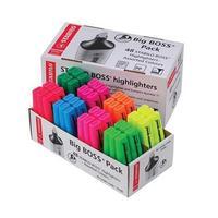 Stabilo BOSS ORIGINAL (2-5mm) Chisel Tip Highlighters (Assorted) 1 x Box of 48