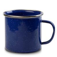 strider blue enamel mug with stainless steel rim 14oz 400ml case of 6