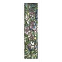 Stained Glass with Clematis, c.1900 (One Panel) By Louis Comfort Tiffany