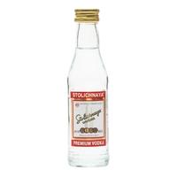 stolichnaya red vodka miniature