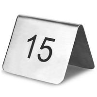 Stainless Steel Table Numbers Set 1-25