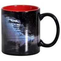 Star Wars - Death Star & Millennium Falcon (outer Black - Inner Red) Mug (sdtsdt89332)