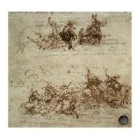 Studies of Moving Figures for The Battle of Anghiari By Leonardo da Vinci