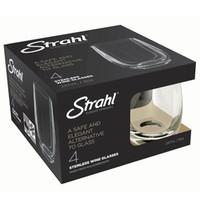 Strahl Design & Contemporary Polycarbonate Osteria Chardonnay Glass 8.5oz / 240ml (Pack of 4)