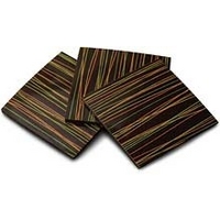Striped, decorative chocolate panels - Box of 10