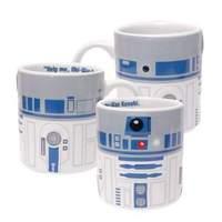 Star Wars R2-D2 Design 3D Relief Ceramic Mug with Character Quote White