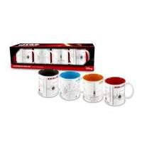 Star Wars: The Force Awakens - Blueprints 4 Espresso Ceramic Mugs Sets