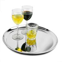 stainless steel waiters tray 14inch single