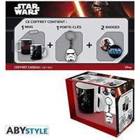 Star Wars - Darth Vader 460ml Mug + Trooper Keychain + 2 Badges Gift Box
