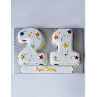 stars numbers chocolate cake double digit