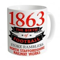 stoke city birth of football mug