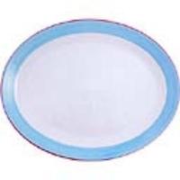 Steelite Rio Blue Oval Coupe Dishes 280mm Pack of 12