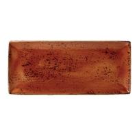 Steelite Craft Terracotta Rectangular Platters 370x 265mm Pack of 6