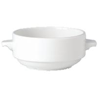 Steelite Simplicity White Lugged Stacking Soup Cups 285ml Pack of 36