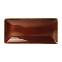 steelite terramesa rectangle plate mocha 290 x 140mm pack of 6