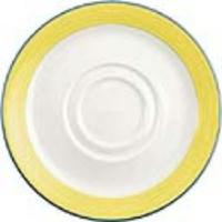 steelite rio yellow saucers 145mm pack of 36