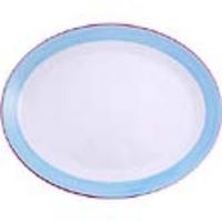 Steelite Rio Blue Oval Coupe Dishes 202mm Pack of 24