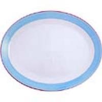 Steelite Rio Blue Oval Coupe Dishes 305mm Pack of 12