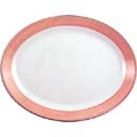 Steelite Rio Pink Oval Coupe Dishes 255mm Pack of 12